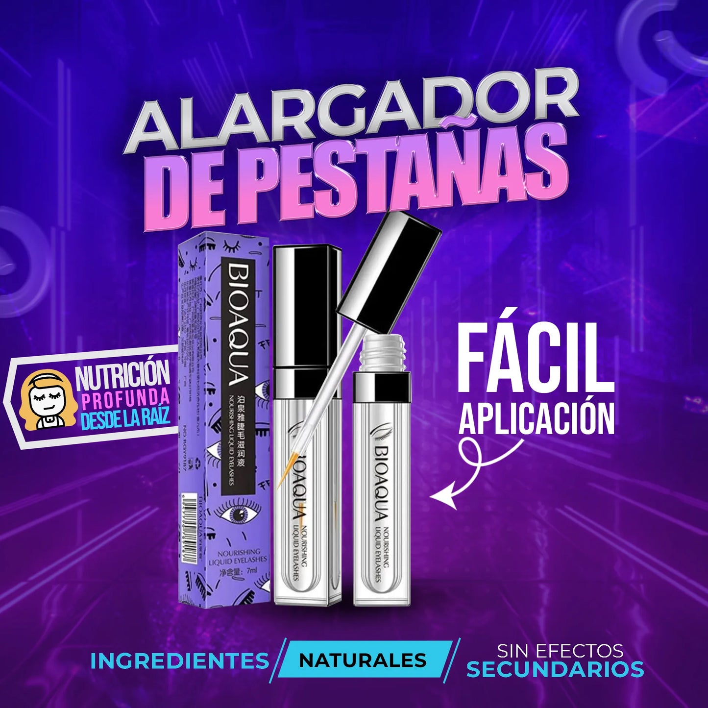 Lash & Brow Boost BIOAQUA | Crecimiento Natural en 2 Semanas