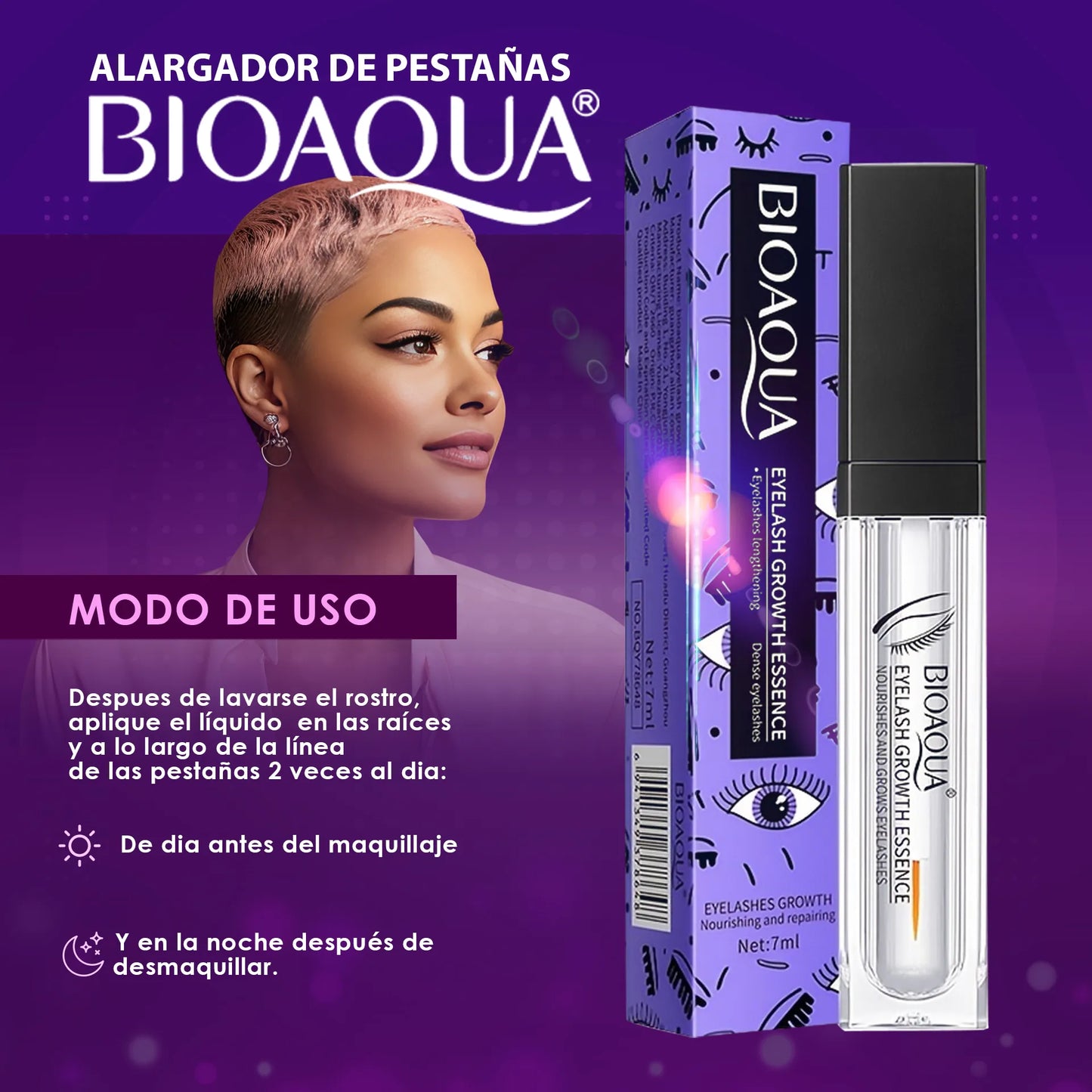 Lash & Brow Boost BIOAQUA | Crecimiento Natural en 2 Semanas