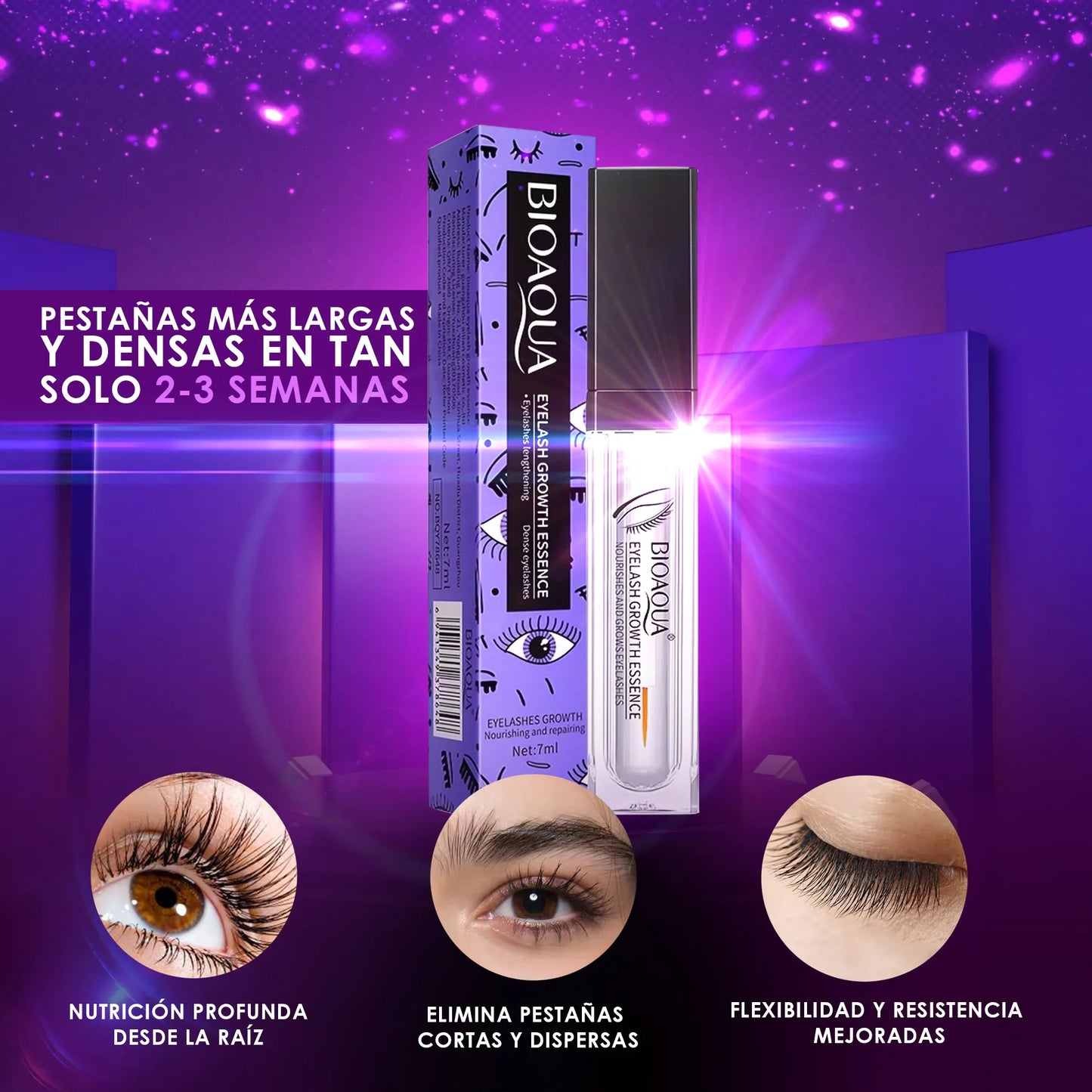 Lash & Brow Boost BIOAQUA | Crecimiento Natural en 2 Semanas