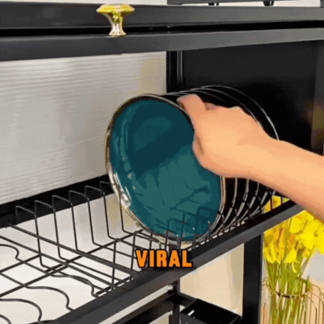 Escurridor Deluxe 2 Niveles con Tapa Protectora