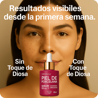Serum toque de Diosa piel de porcelana