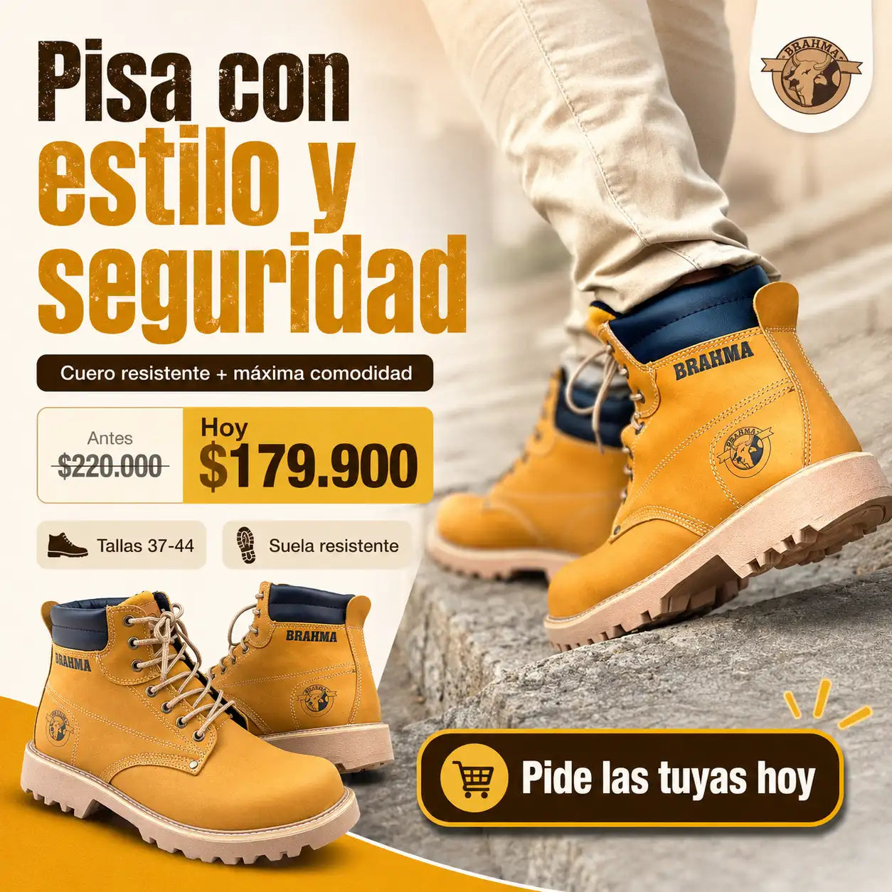 Botas en cuero