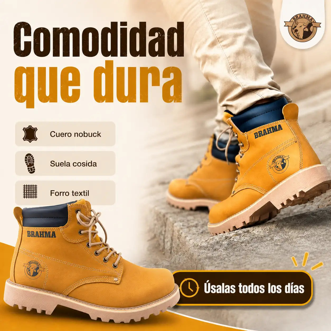 Botas en cuero