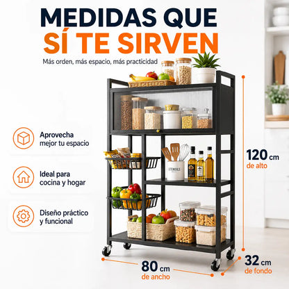 Organizador Rodante para Cocina y Hogar