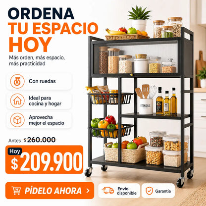 Organizador Rodante para Cocina y Hogar