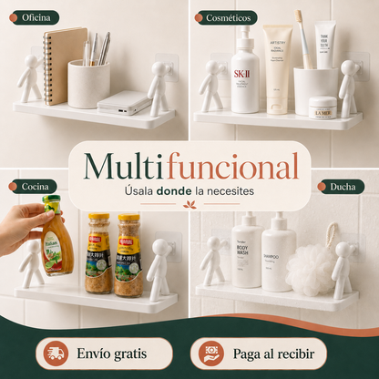 Estante Organizador Humanoide Adhesivo 2x1