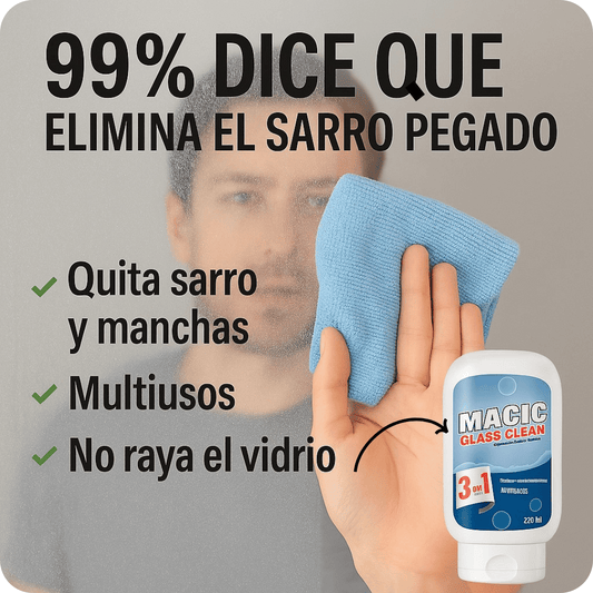 Magic glass clean 3 en 1