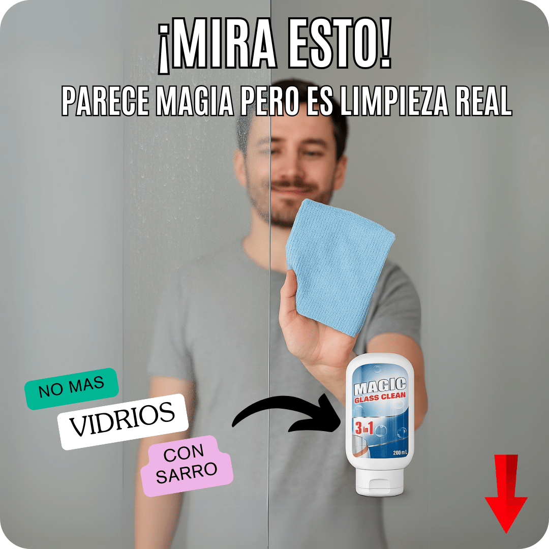 Magic glass clean 3 en 1