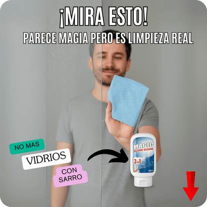 Magic glass clean 3 en 1