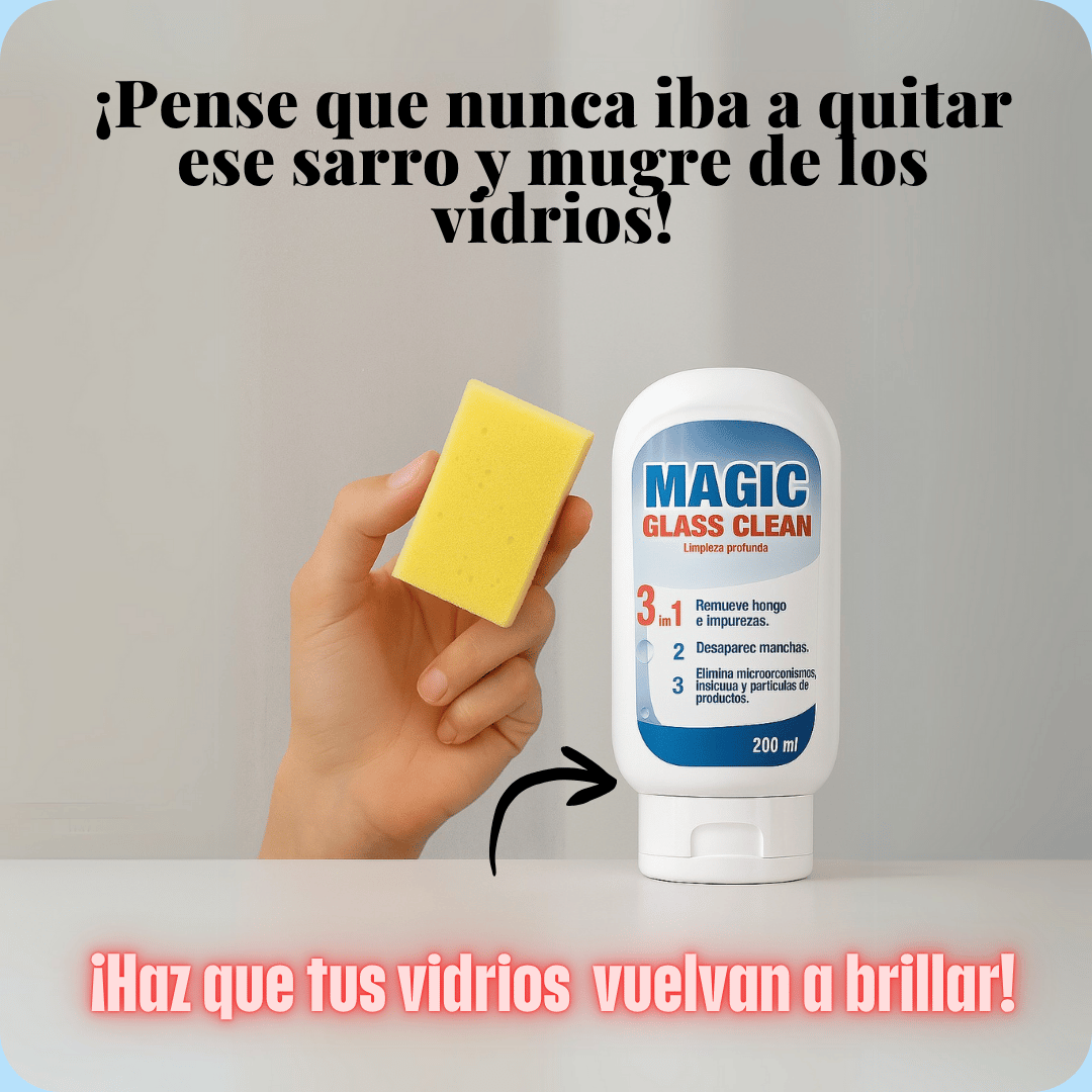 Magic glass clean 3 en 1