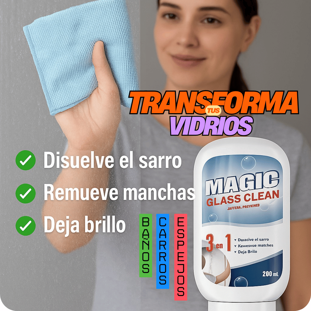 Magic glass clean 3 en 1